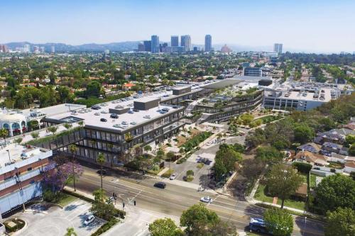 An aerial shot of the UCLA Research Park and the California Institute of Immunology and Immunotherapy